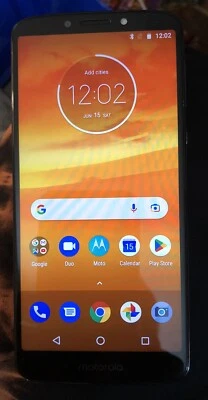 Motorola MOTO E5 Super XT1924-6 (Unknown) Black Smart Phone Very Good Used - Image 1 of 2