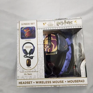 Harry Potter Auriculares con Micrófono, Ratón Inalámbrico y Alfombrilla de Ratón Paquete Tecnológico - Imagen 1 de 9
