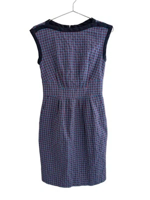 Precioso Vestido Vaina Marc by Marc Jacobs Forrado Estampado Tejido a Cuadros Talla 0 - Usado en Excelente Condición Foto 1 de 4