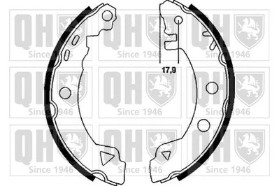 Комплект задних тормозных колодок подходит для Alfa Romeo 33 Renault Extra Quinton Hazell BS809 - Изображение 1 из 4