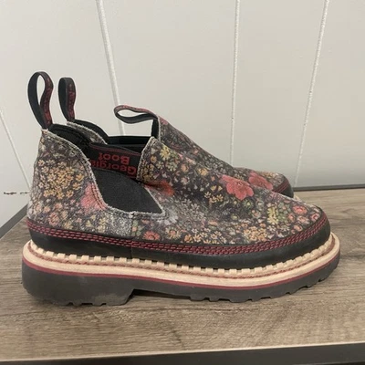 Georgia Boot Floral Romeo Chelsea Botas Mujer 6.5 Flores Usadas en Excelente Condición Exterior Foto 1 de 4