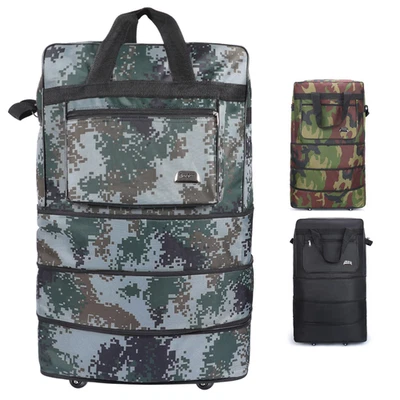 30" Waterproof Expandable Rolling Duffle Bag Under Seat Wheeled Luggage Suitcase - Image 1 of 4