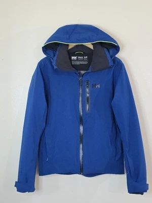 Helly Hansen Swift Stretch Jacket Mens Small Blue Ski Snowboard Full Zip Hooded - Image 1 of 4