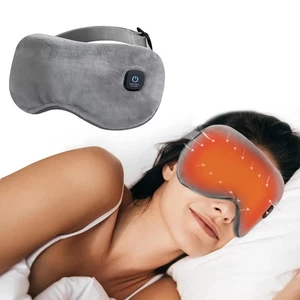 Electric Heated Eye Mask Warm Compress for Dry Eyes, Fatigue Relief Sleeping Aid - Picture 1 of 14