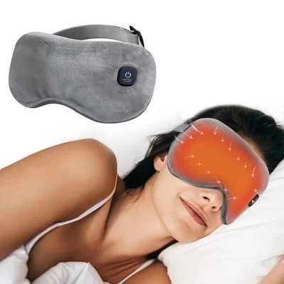 Electric Heated Eye Mask Warm Compress for Dry Eyes, Fatigue Relief Sleeping Aid - Image 1 of 4