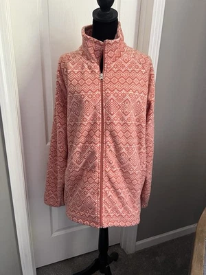 Blair Rosa Cremallera Completa Manga Larga Vellón Bolsillos XL Foto 1 de 4