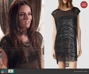 Mini Vestido AllSaints Talla 2 Usado en Excelente Condición ¡Como se ve en TV!! - Imagen 1 de 10