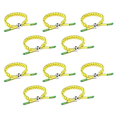 10 Stück Verstellbares Fußball-Wickelarmband, Sportfans-Armband, Event-Souv4655 - Bild 1 von 4