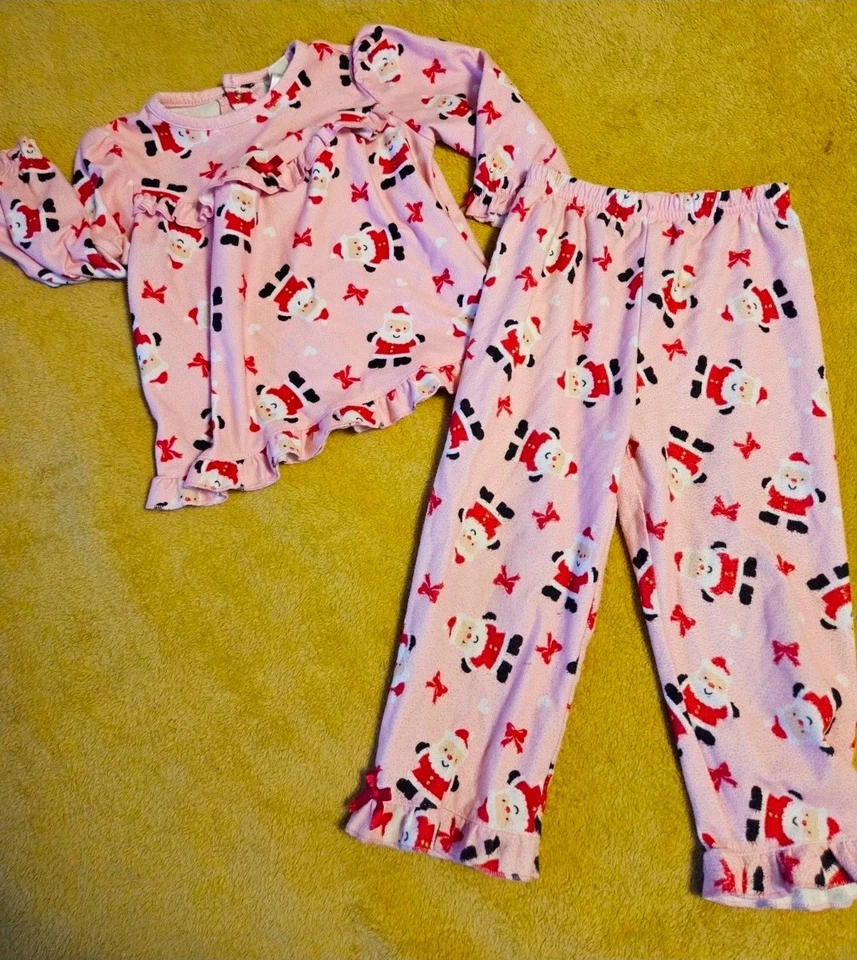 Pijama de Navidad de Papá Noel para niñas 2T Foto 1 de 3