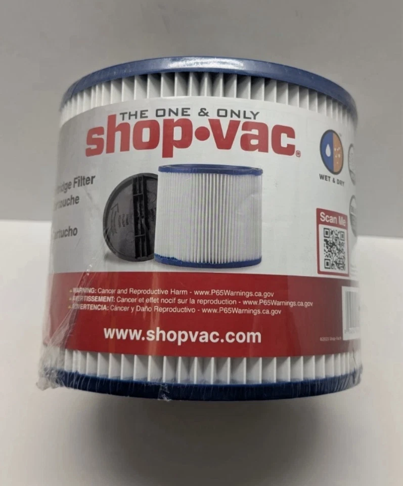Shop-Vac 90340 Type W True HEPA Cartridge Filter For Wet/Dry Vacuums Reusable - Image 1 of 1