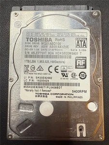 Toshiba, 1 TB, MQ01ABD100, ABM AB00/AX1P5E, /S/N: 45LEP70VT, DISCO DURO SATA - Imagen 1 de 1