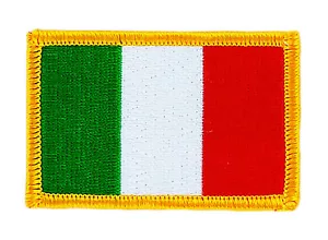 FLAG PATCH PATCHES ITALY ITALIA ITALIAN IRON ON COUNTRY EMBROIDERED WORLD SMALL - Picture 1 of 1