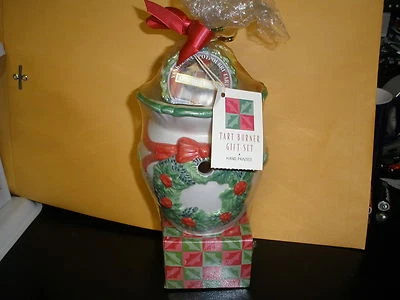 Yankee Quemador de Tarta Set de Regalo Corona de Navidad 3 Tartas Quemador de Tarta + 12 Tealights Foto 1 de 3