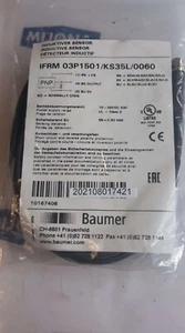 Sensor inductivo Baumer IFRM 03P1501 KS35L 0060 0,8mm 10-30VDC CLASE2 BK156761 - Imagen 1 de 10