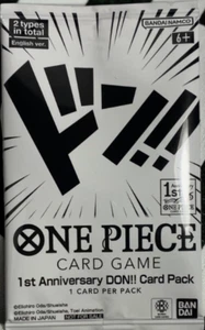 Juego de cartas One Piece - ¡1er aniversario DON! Paquete de tarjetas SELLADO INGLÉS - Imagen 1 de 1