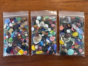 SL330 Assorted stones glass for jewelry repair/crafts, mixed colors/sizes 8oz - Picture 1 of 1