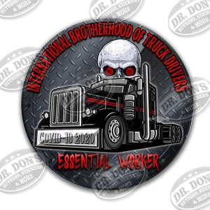 International Brotherhood of Truck Drivers Essential Worker Hard Hat Vinyl Stick - Picture 1 of 8