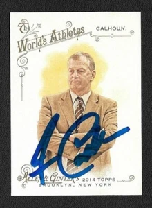 Jim Calhoun Signed Auto 2014 Topps Allen & Ginter Uconn Huskies Coach Card #259 - Picture 1 of 2