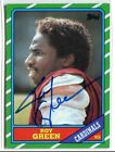1986 Roy Green Topps Hand Signed Auto Autograph Football Card Eagles Cardinals