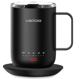 vsitoo S3 Temperature Control Smart Mug 2 with Lid, Self Heating Coffee Mug 14oz - Picture 1 of 1