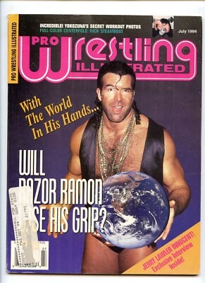 PRO WRESTLING ILLUSTRATED MAGAZINE 7/94 RAZOR RAMON RICK STEAMBOAT PINUP LAWLER - Image 1 of 3