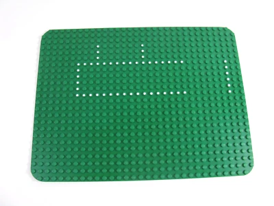 1975 LEGO Green Baseplate 24 x 32 with 363 555 Dots Pttn Legoland Hospital#10p01 - Image 1 of 4