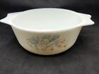 Vintage Pyrex England Blue Iris Small Serving Bowl Without Lid 6x3"