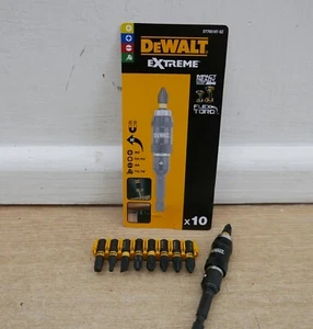 DeWALT DT70518T PIVOTING IMPACT MAGNETIC SCREWDRIVER BIT HOLDER + 9 BITS - Picture 1 of 3