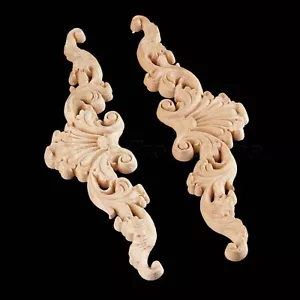 Elegante Estilo Europeo Calcomanía Tallar Madera Esquina Onlay 20*5 cm Flor Decorativa - Imagen 1 de 8