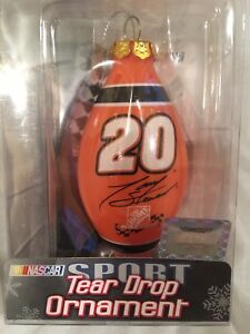 TONY STEWART 2008 TEAR DROP CHRISTMAS ORNAMENT. FOREVER COLLECTIBLES.
