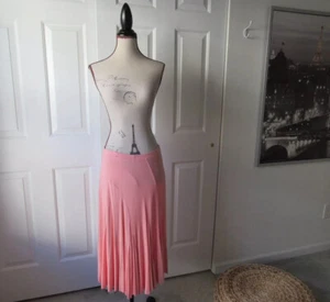 Size: M Petite FOR THE REPUBLIC Pink Swing Skirt Elastic Waistband Womens Soft   - Picture 1 of 9