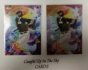 2024 Topps Update Luis Robert Jr Gold & Blue Mystical #60/75 & PR/600 White Sox - Picture 1 of 2
