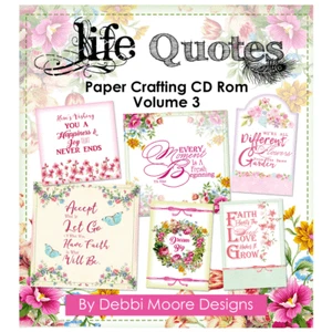 Debbi Moore Designs Life Quotes Paper Crafting CD Rom Volume 3 (322725) - Picture 1 of 1