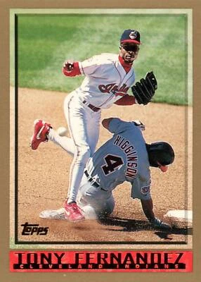 1998 Topps # 58  Tony Fernandez Cleveland Indians - Image 1 of 2