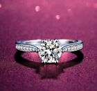 1ct D Moissanite Adjustable Ring Women S925 Silver  Fine Jewelry Gift