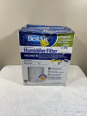 Lote de 3 filtros de mecha humidificador BestAir H65 para modelos Holmes Foto 1 de 4