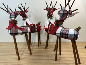 Reindeer Figurines- Set of 4 - Picture 1 of 12