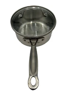 Cuisinart 1.5qt Saucepan W/Glass Lid 719-19 Stainless 0721 Induction Compatible - Picture 1 of 12