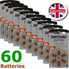 60 x Rayovac size 312 (Brown) Extra Hearing Aid Batteries (Sixty)