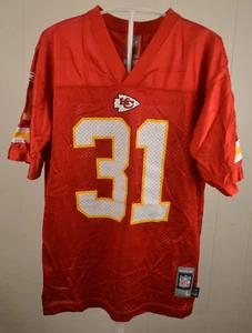 Reebok Kansas City Chiefs Jersey #31 Priest Holmes Youth Large 14-16 Red Kids - Picture 1 of 9