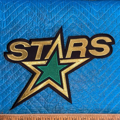 Huge Dallas Stars Embroidered Jacket Patch NHL~Iron Sew On 13X9.5” Cover