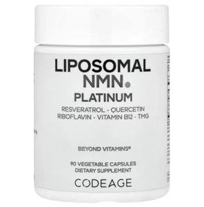 Codeage, Liposomal NMN, Platinum, Resveratrol, Quercetina, 90 Cápsulas - Imagen 1 de 2