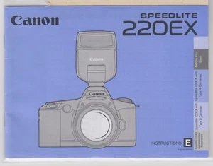 CANON SPEEDLITE 220EX OWNER'S INSTRUCTION MANUAL # 21 - Picture 1 of 1