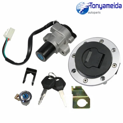 Nuevo interruptor de encendido tapa de gas combustible tapa llave de bloqueo se adapta a Suzuki GS500 2001-2012 Foto 1 de 4