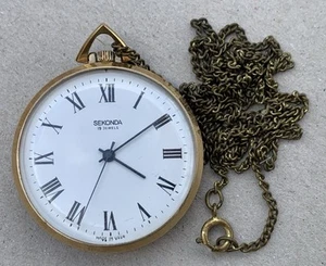 Taschenuhr SEKONDA 19 Jewels Gold Auflage AU 10 - Imagen 1 de 8