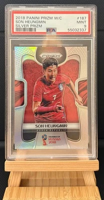 PSA 9 Heung Min Son Silver Prizm 2018 Panini Prizm World Cup South Korea - Image 1 of 4