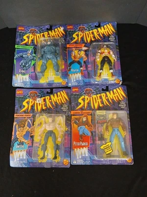 Vintage 1994 Spider-Man The Animated Series 4-Figure Set  Sealed New 🕷️ - Image 1 of 4