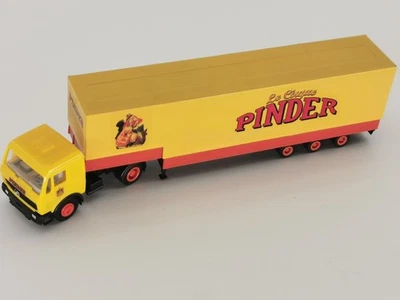 HERPA 1/87ème CAMION MERCEDES 1320 ET REMORQUE TROIS ESSIEUX CIRQUE PINDER  +++ - Photo 1/4