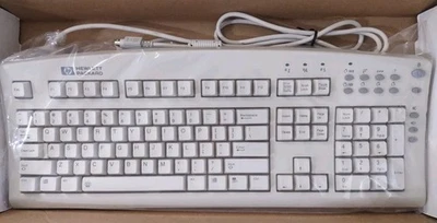 HEWLETT PACKARD HP SK-2501K WINDOWS PS2 KEYBOARD RM0-KBRK MISSING BACKPLATE  - Image 1 of 4