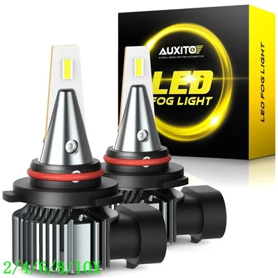For Cadillac Escalade AUXITO  9145 H10 COB Front LED Fog Light Bulb KIT 2/10x - Image 1 of 4